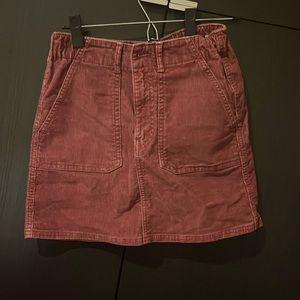 American Eagle maroon corduroy skirt super stretch